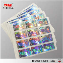 Own Logo Print Hologram Sticker Maker with Custom Size